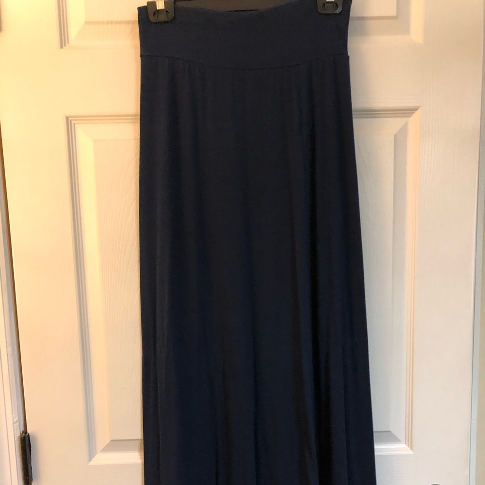 Navy maxi skirt
